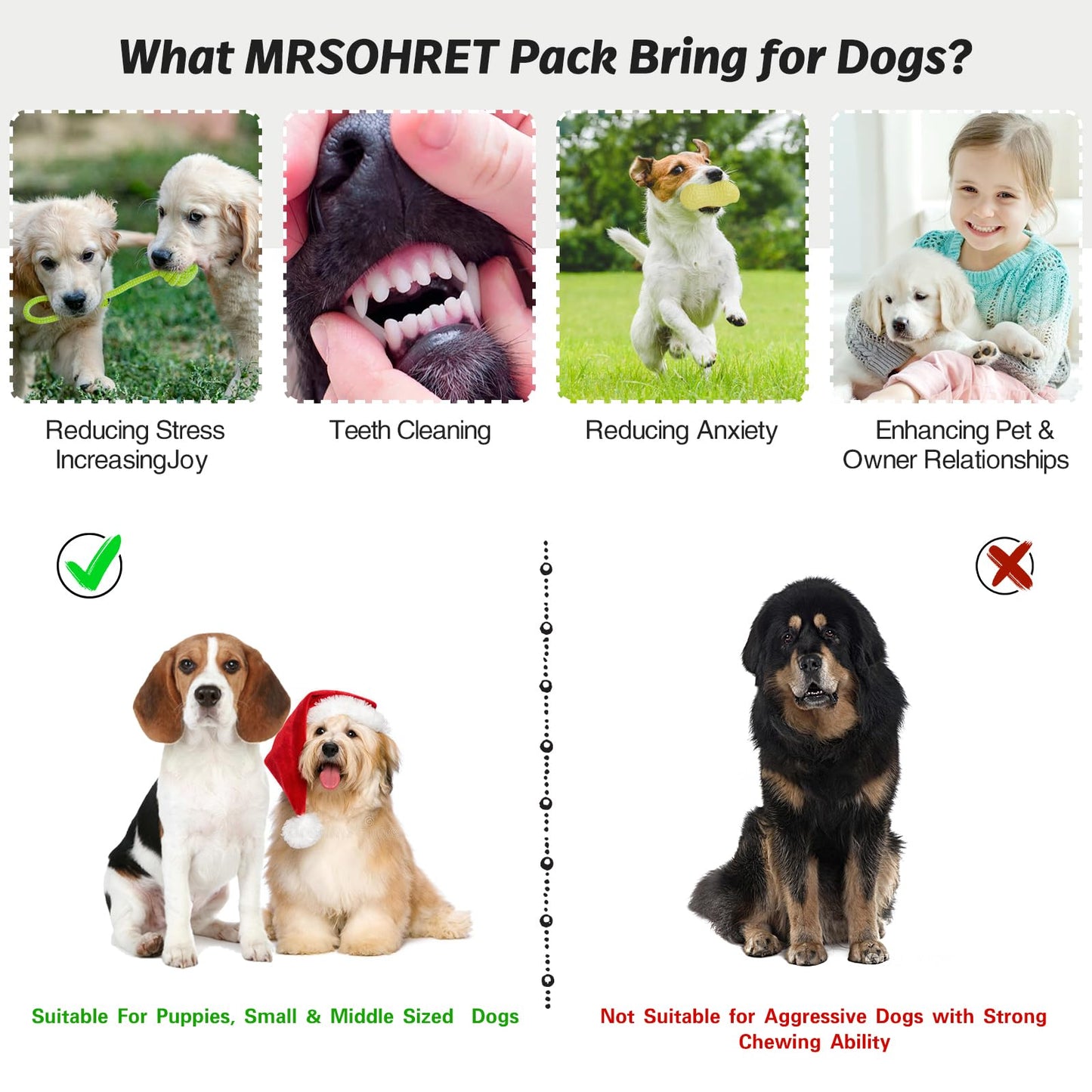 20Pcs Puppy Chew Toys for Teething, Dog Chew Toys with Rope Toys, Pet Dog Toothbrush, Treat Balls, Dog Plush Toys and Squeaky Toys for Small Medium Dogs, Cute Dog Toy with Basket