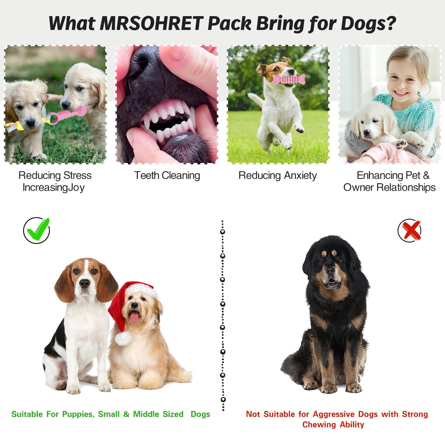 20Pcs Puppy Chew Toys for Teething, Dog Chew Toys with Rope Toys, Pet Dog Toothbrush, Treat Balls, Dog Plush Toys and Squeaky Toys for Small Medium Dogs, Cute Dog Toy with Basket
